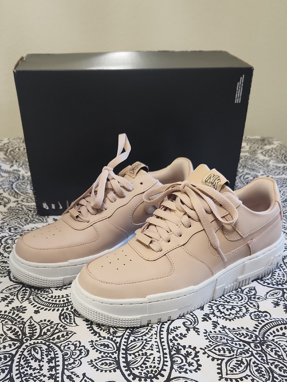 Nike Women's Blush Pink Platform Sneakers